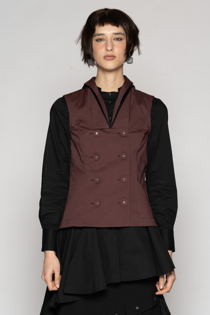 Overtone Neck Top Mauve