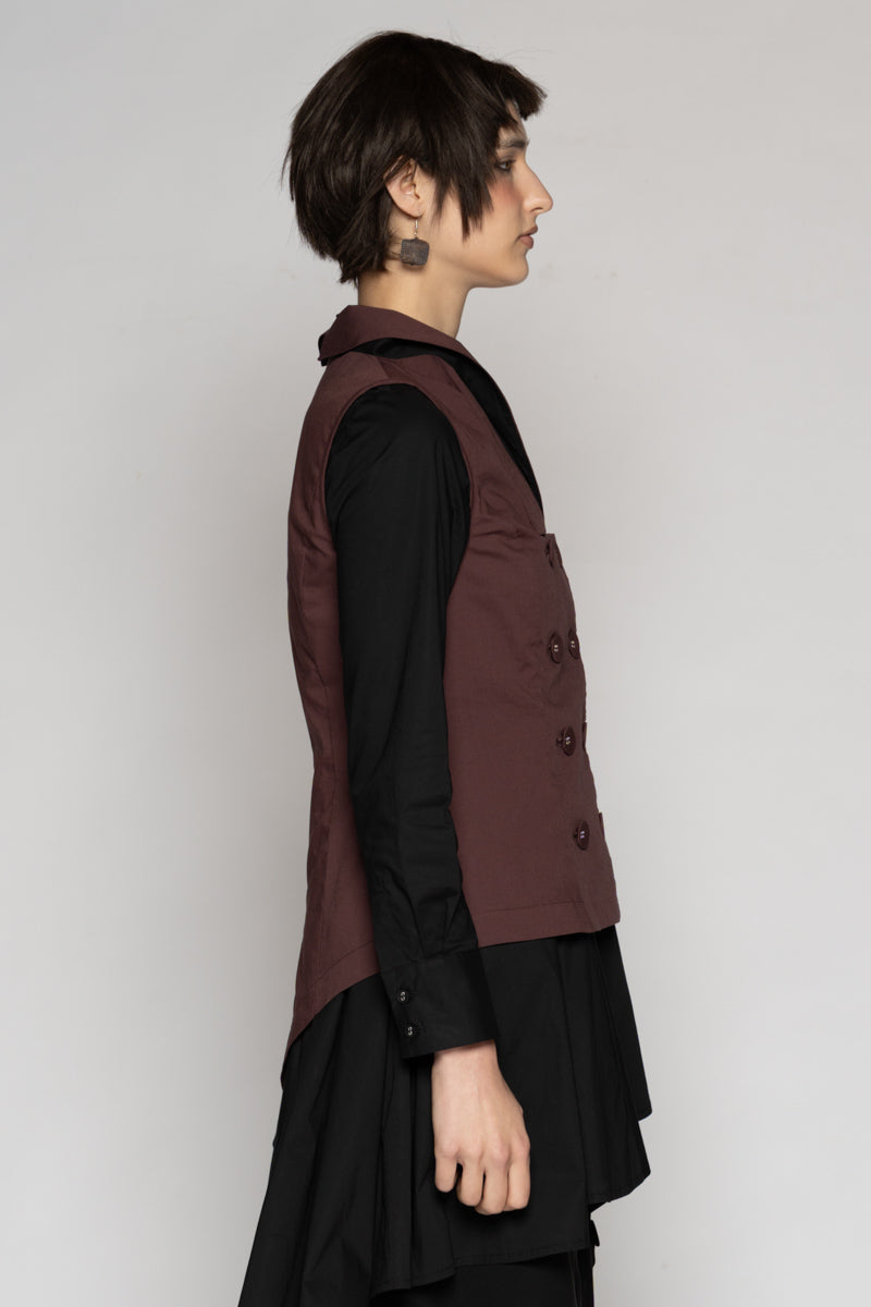 Overtone Neck Top Mauve