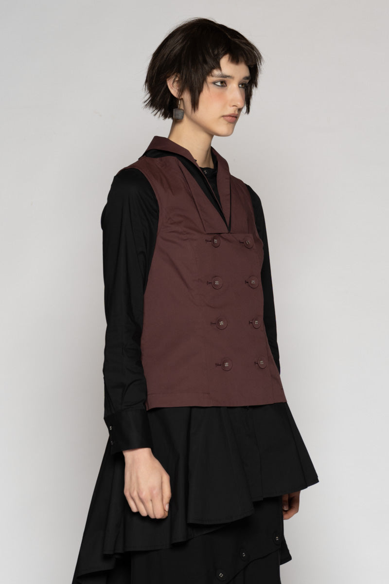 Overtone Neck Top Mauve