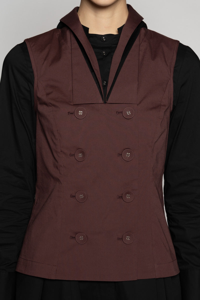 Overtone Neck Top Mauve