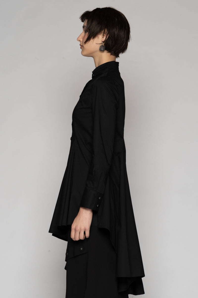 Overtone Long Shirt Blk