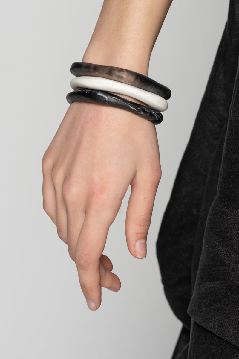 Haiku Triple Bangle BW