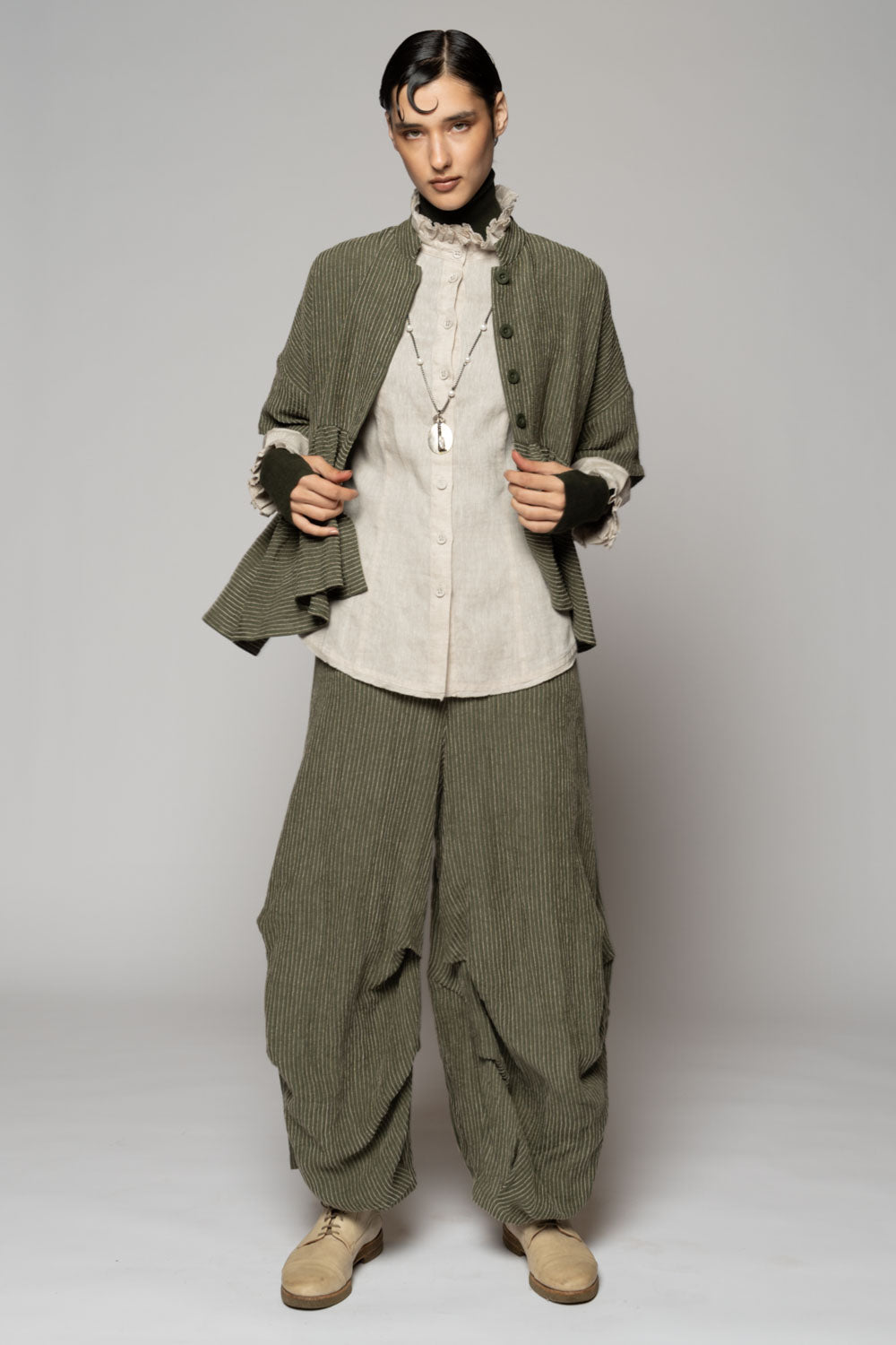 Ember Tuck Pants Moss