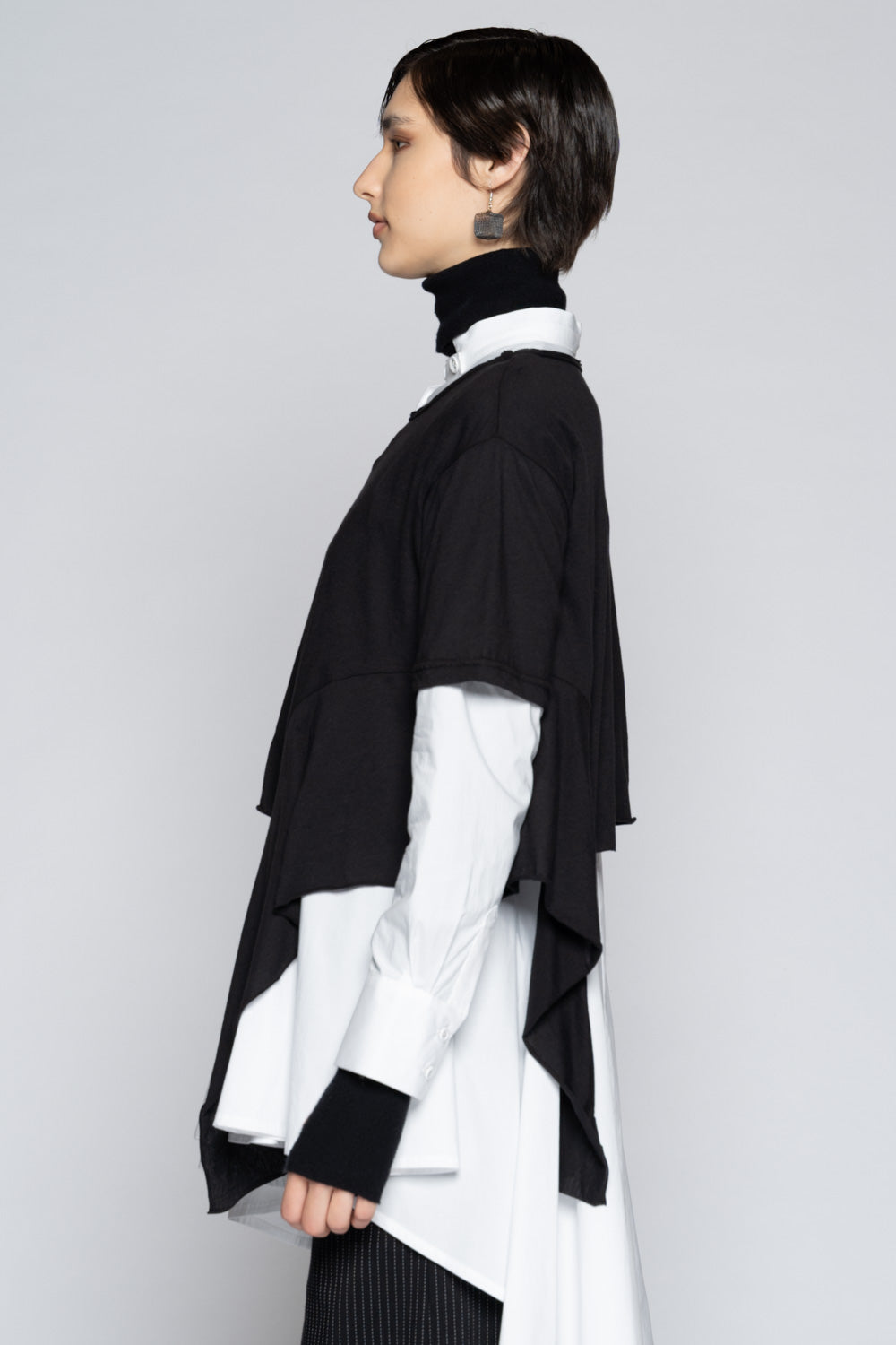 Potsu Drape Top Blk