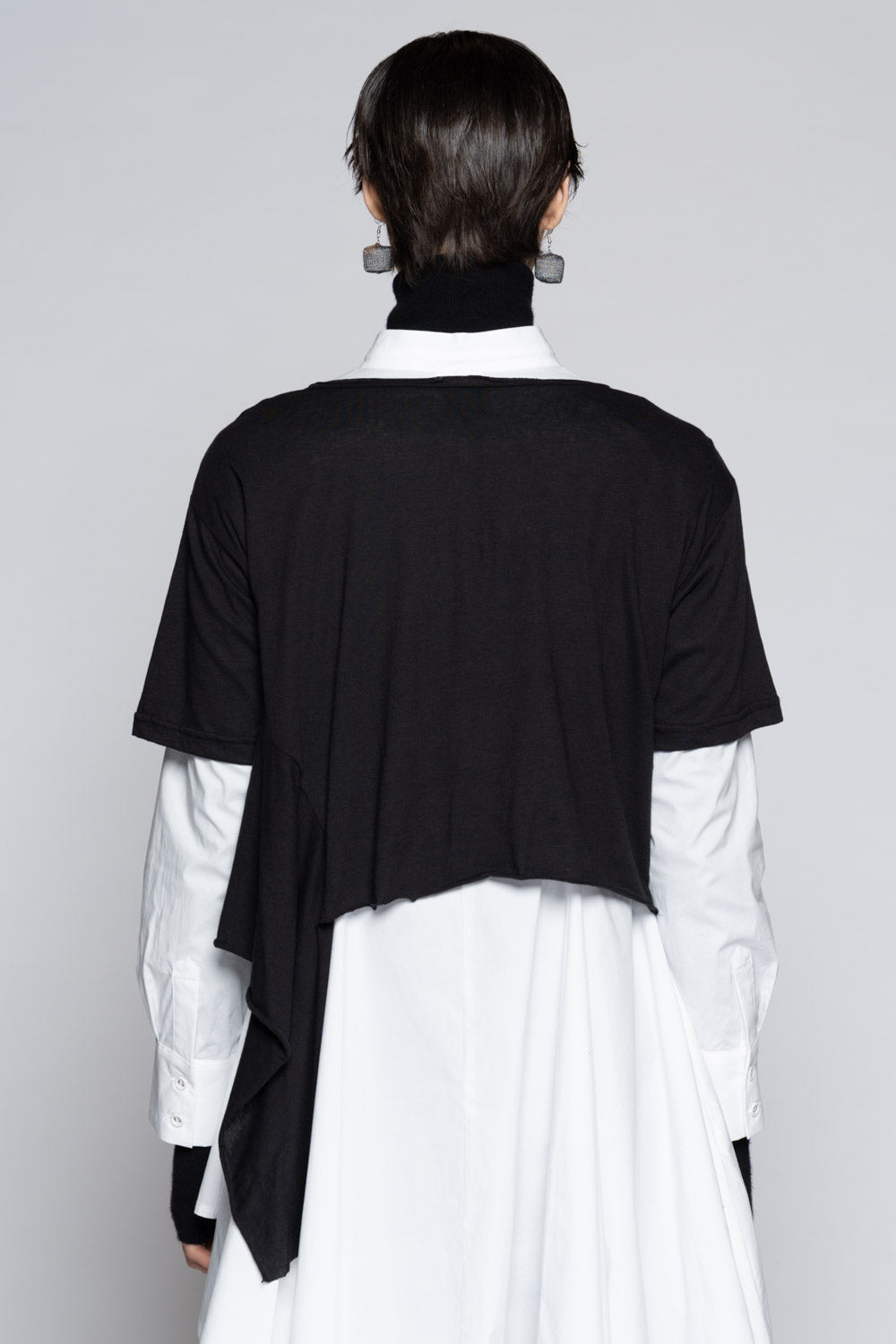 Potsu Drape Top Blk