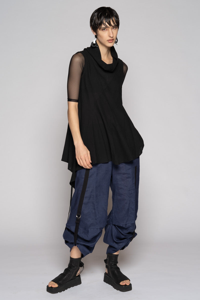 Strata Tuck Pants Denim