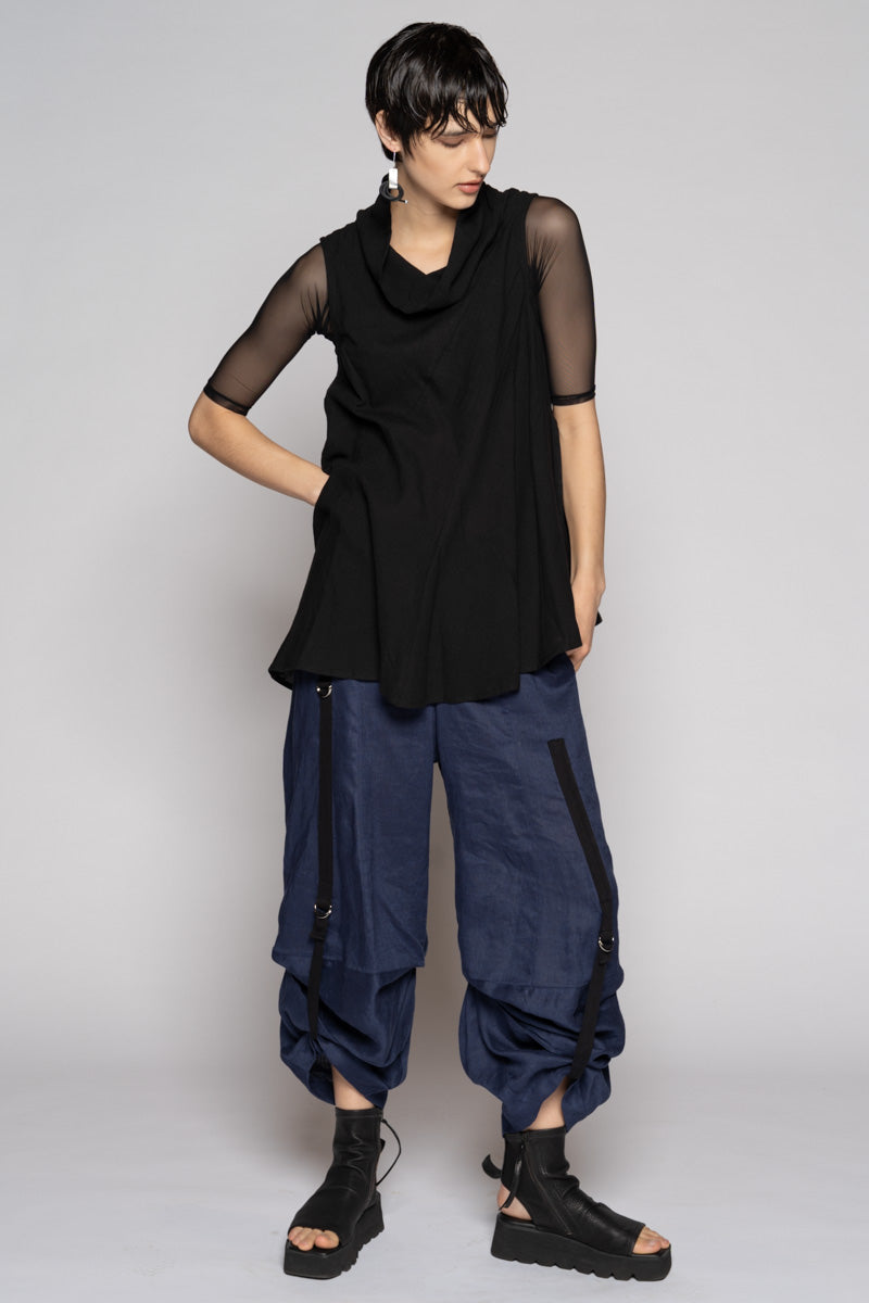 Strata Tuck Pants Denim