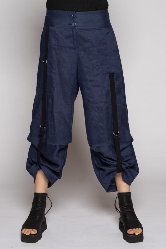 Strata Tuck Pants Denim