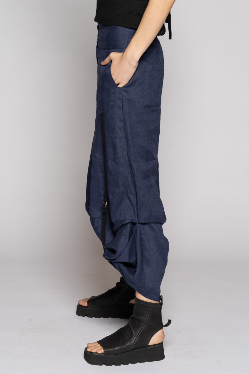 Strata Tuck Pants Denim