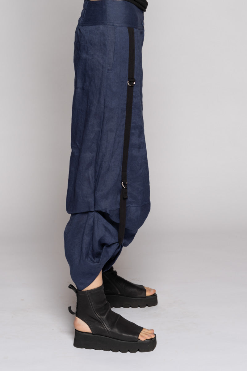 Strata Tuck Pants Denim