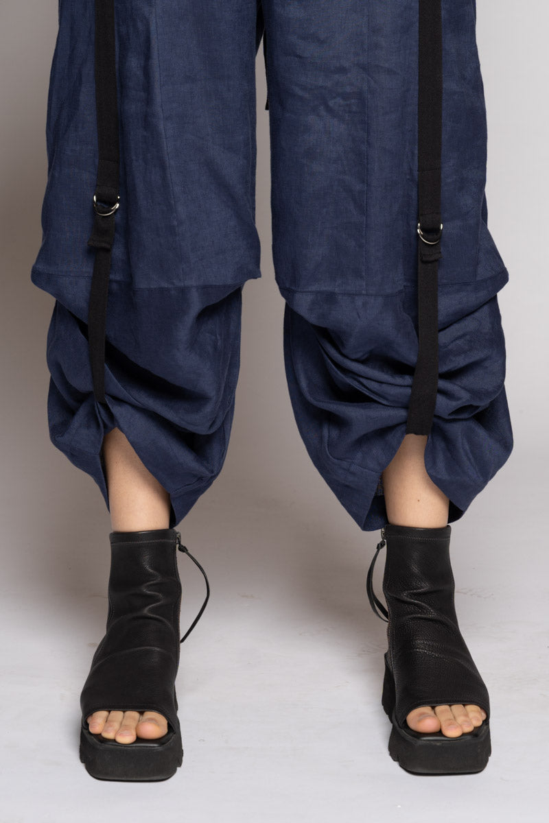 Strata Tuck Pants Denim