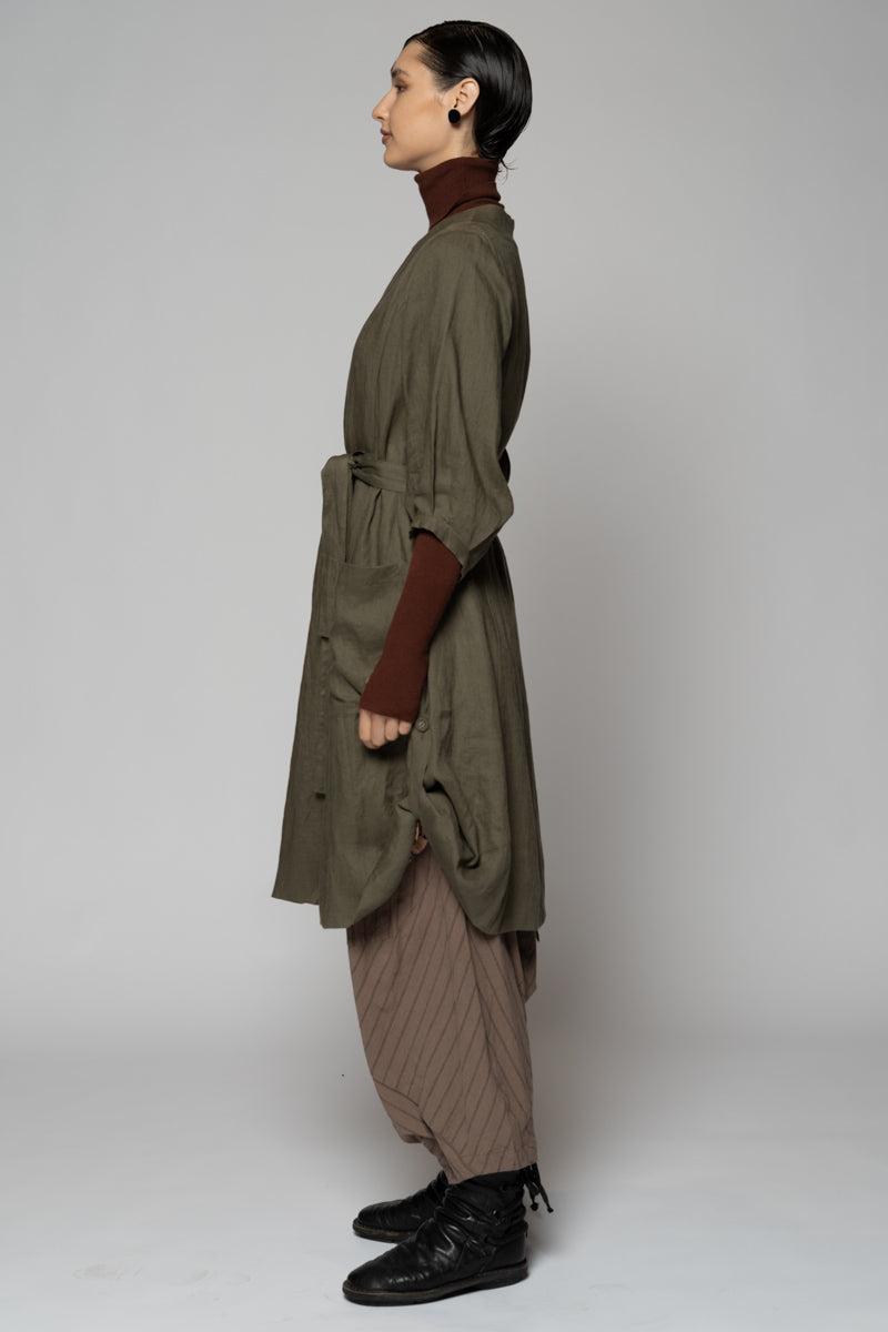 Kupa Wrap Dress Moss