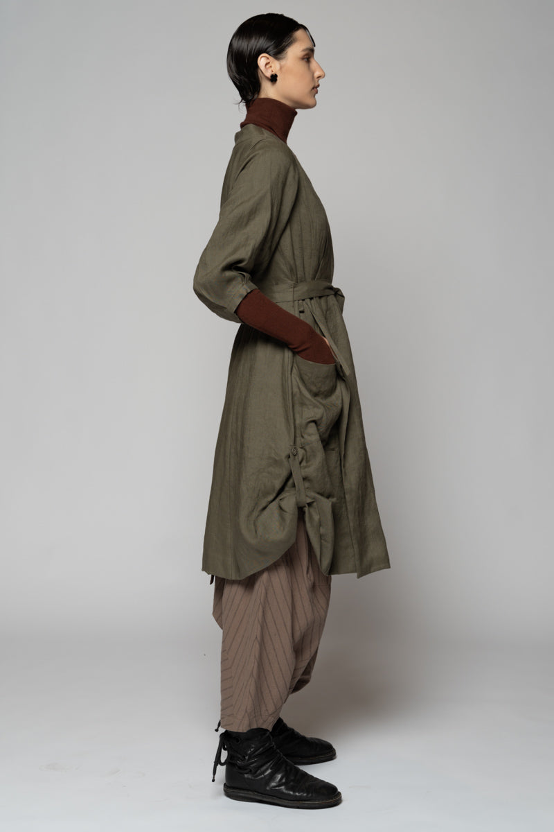 Kupa Wrap Dress Moss