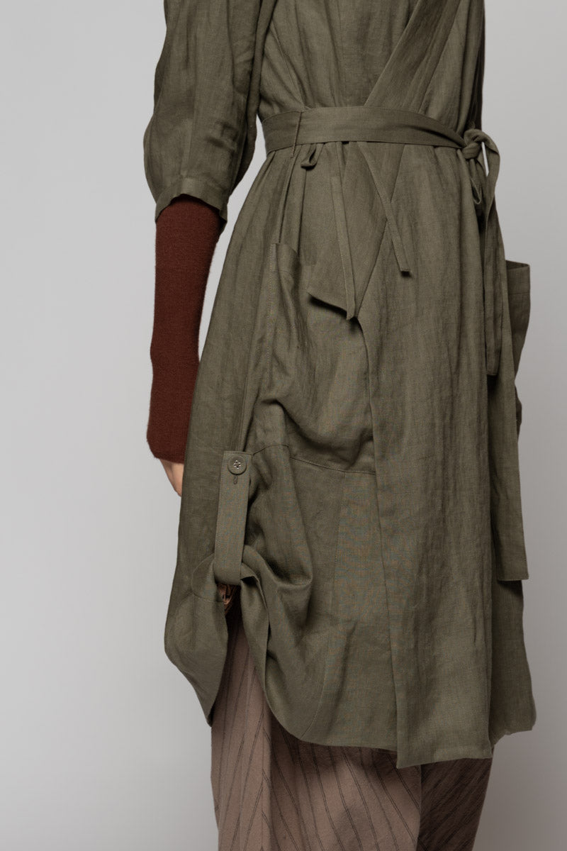 Kupa Wrap Dress Moss