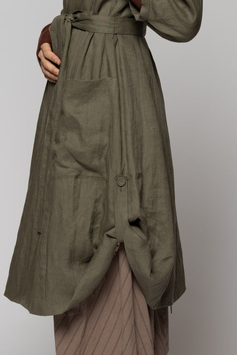 Kupa Wrap Dress Moss
