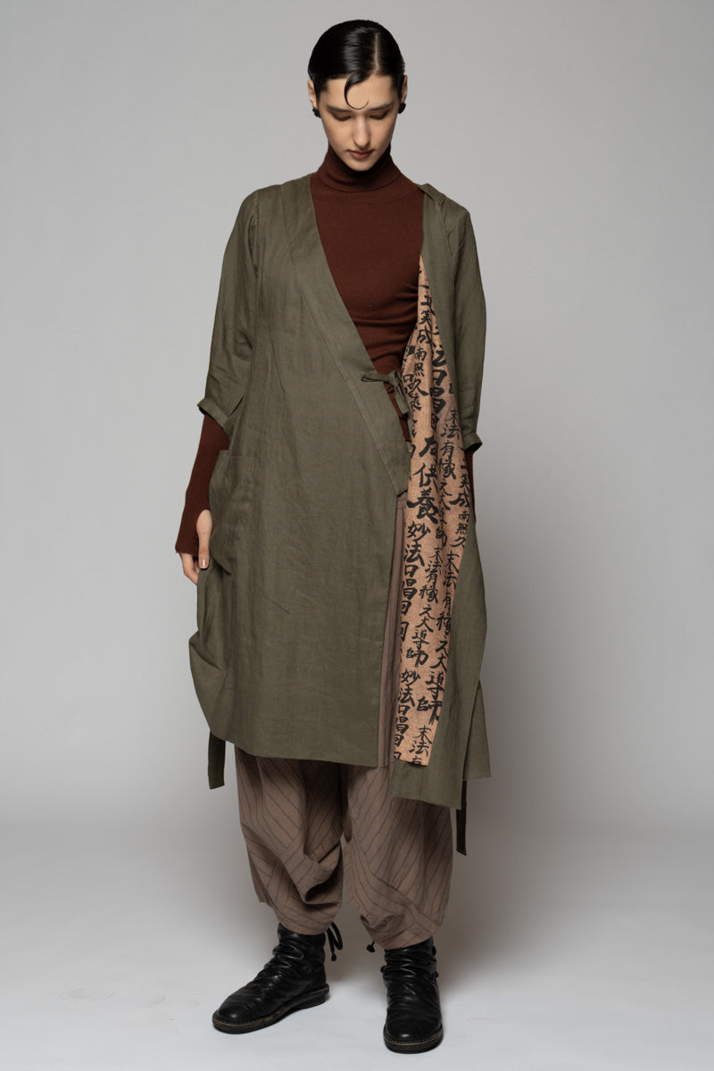 Kupa Wrap Dress Moss