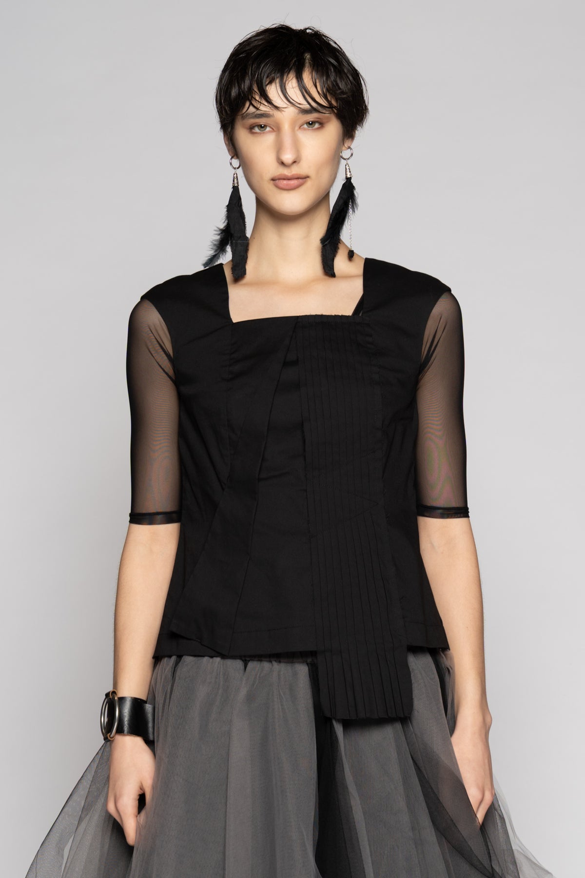 Overtone Top Blk