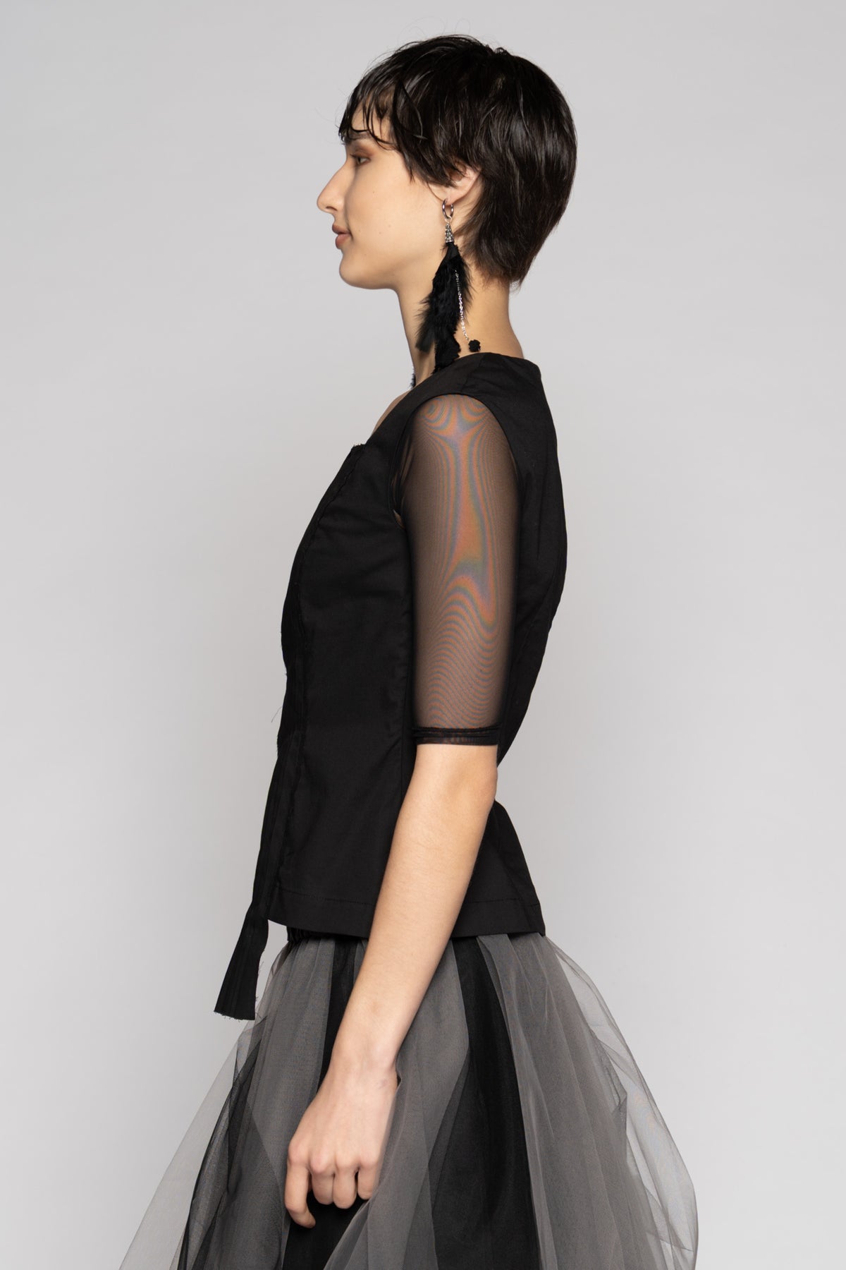 Overtone Top Blk