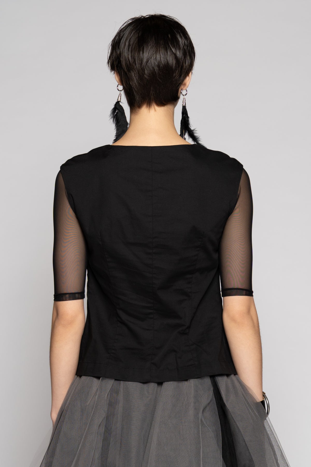 Overtone Top Blk