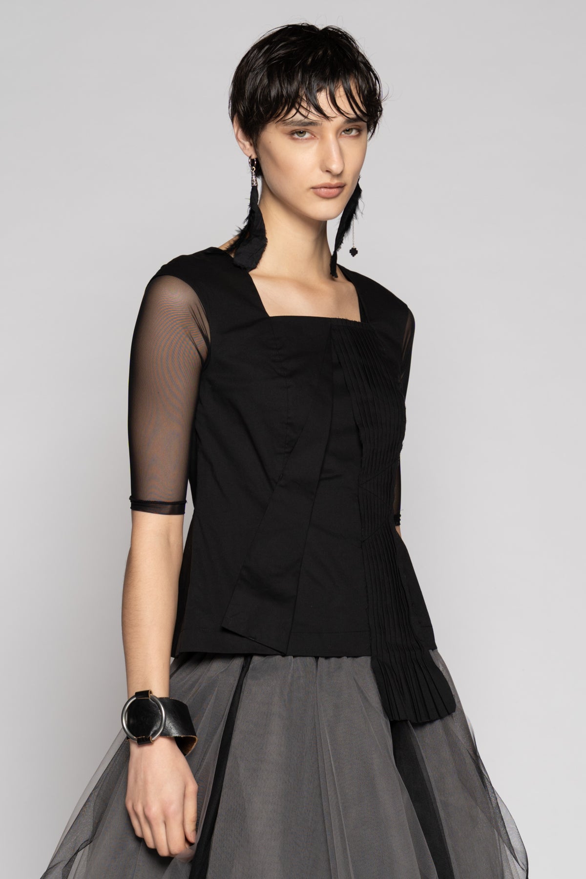 Overtone Top Blk
