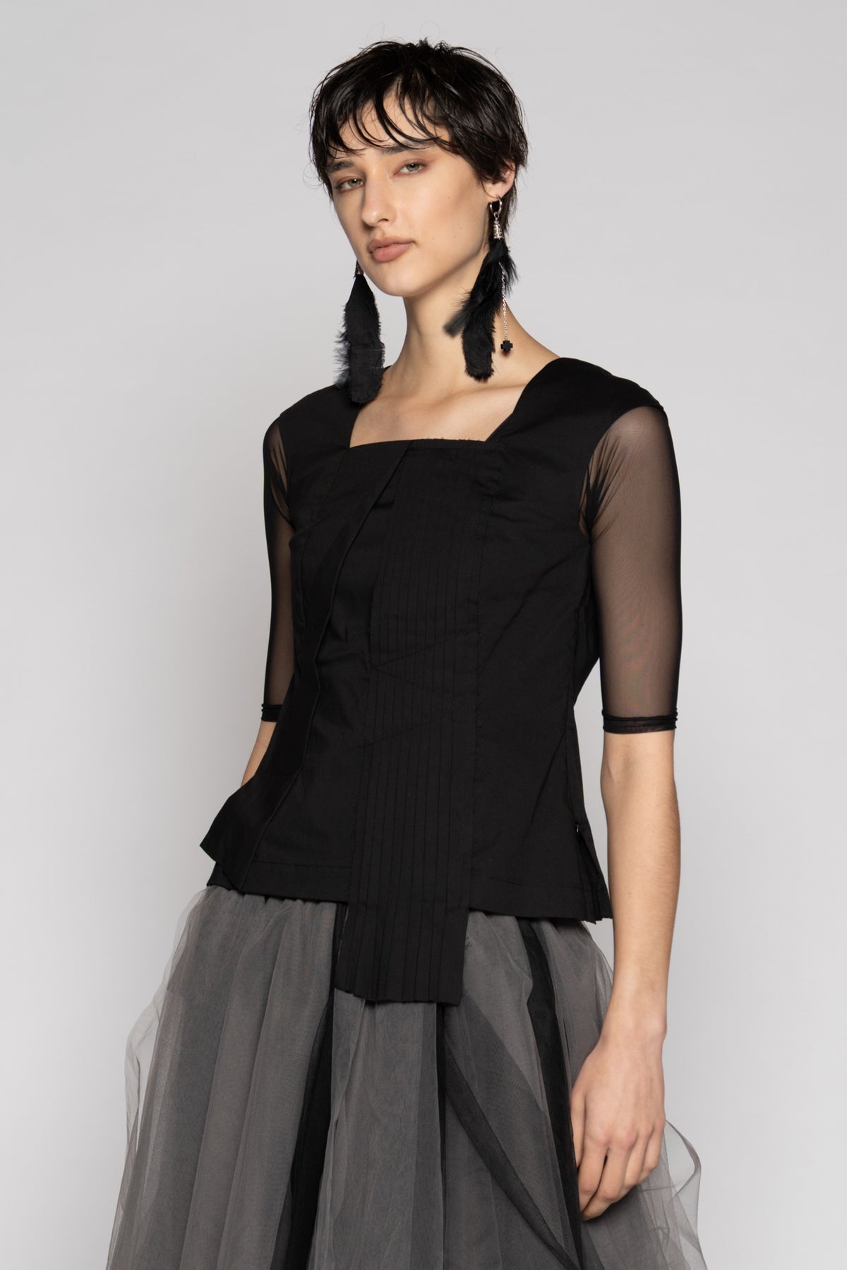 Overtone Top Blk