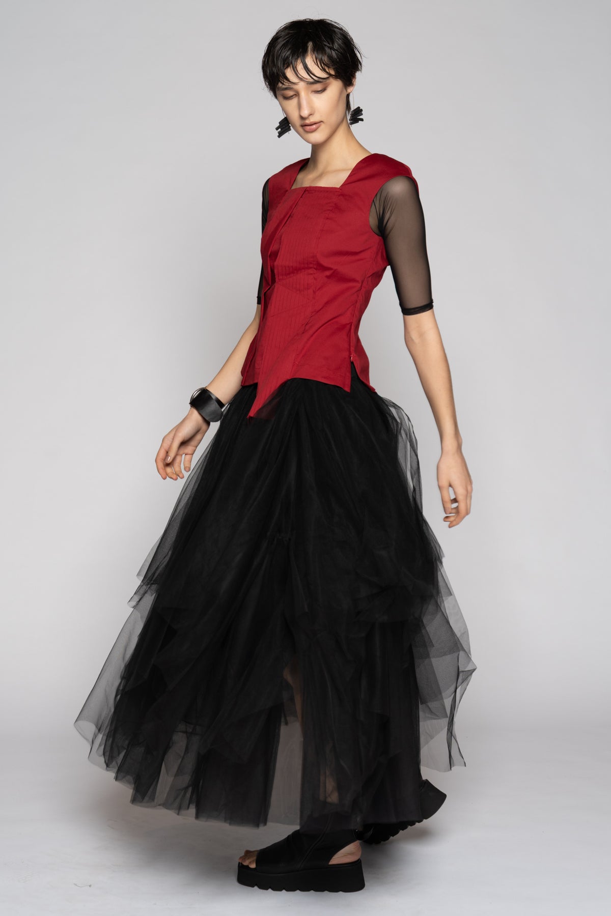 Overtone Top Scarlet
