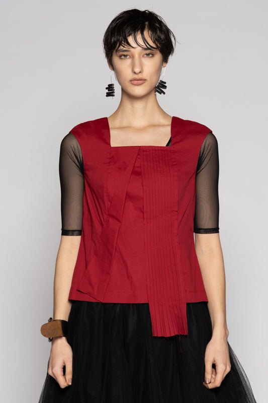 Overtone Top Scarlet