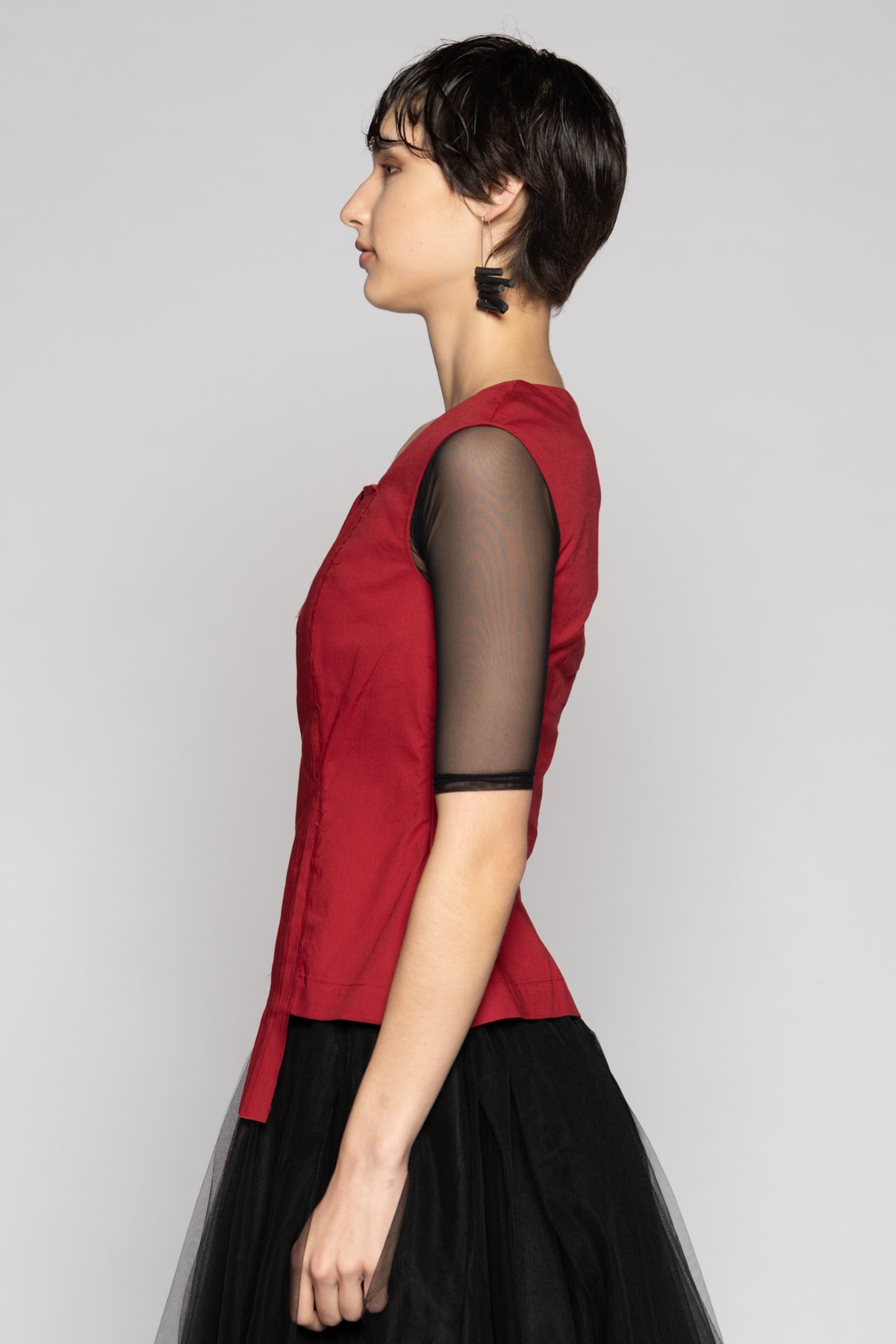 Overtone Top Scarlet