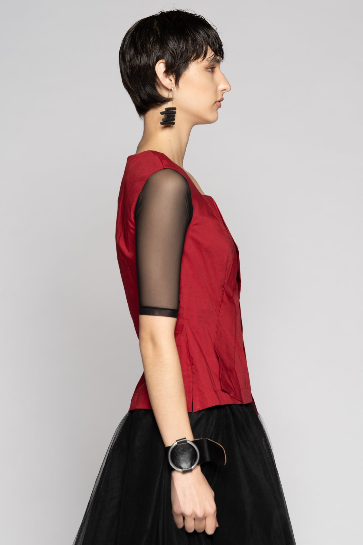 Overtone Top Scarlet