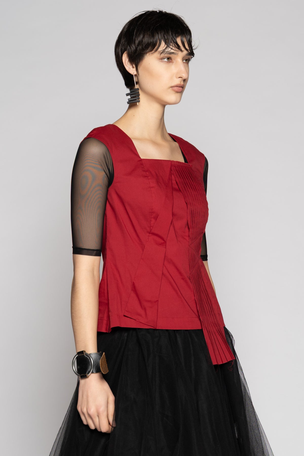 Overtone Top Scarlet