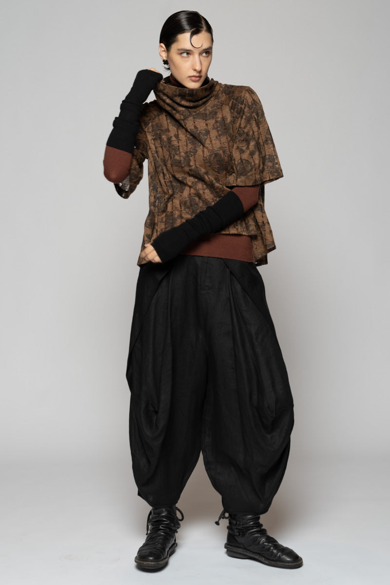 Toge Neck Top Taupe