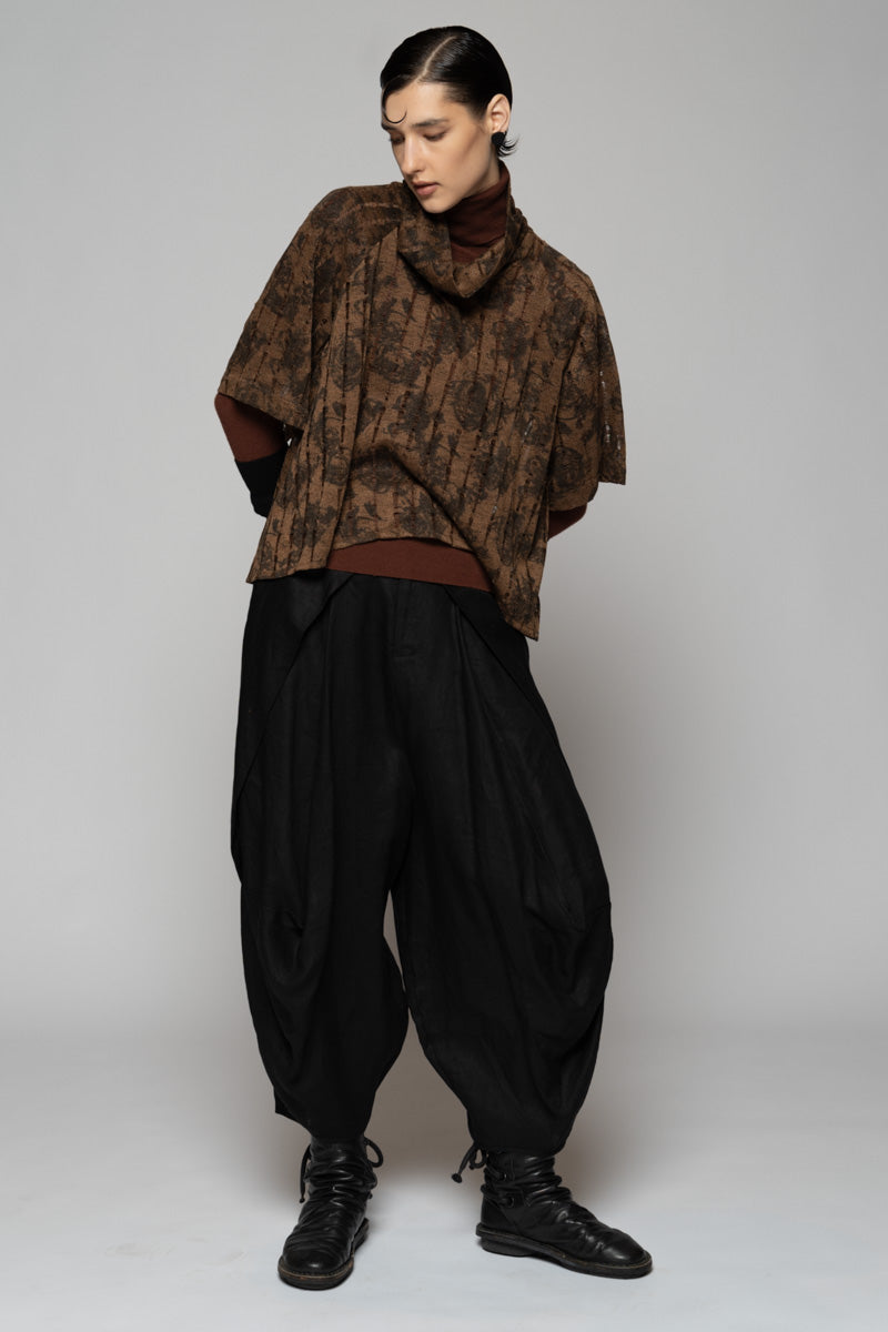 Toge Neck Top Taupe