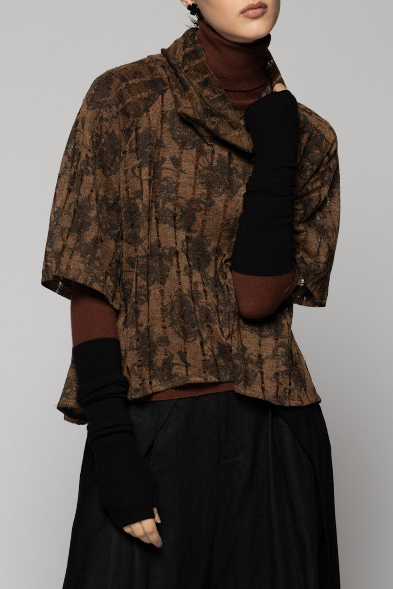 Toge Neck Top Taupe