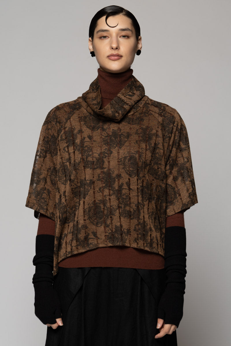 Toge Neck Top Taupe