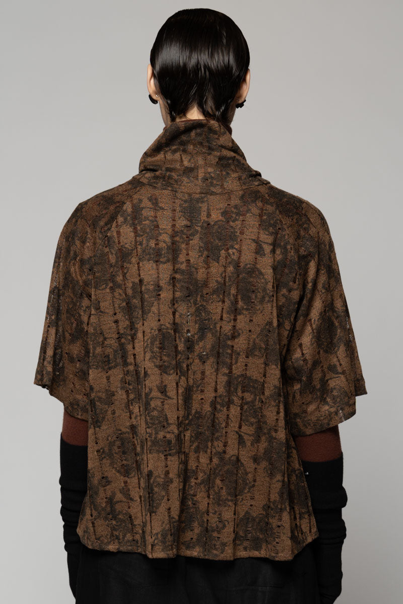 Toge Neck Top Taupe