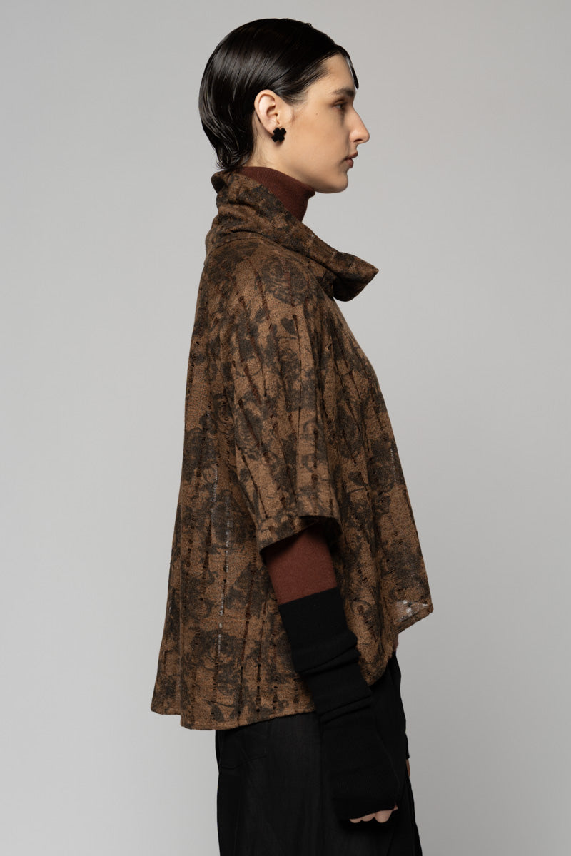 Toge Neck Top Taupe