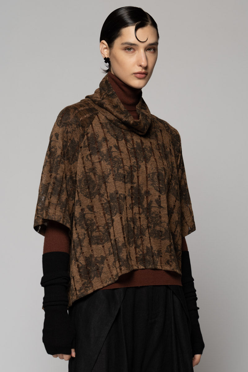 Toge Neck Top Taupe