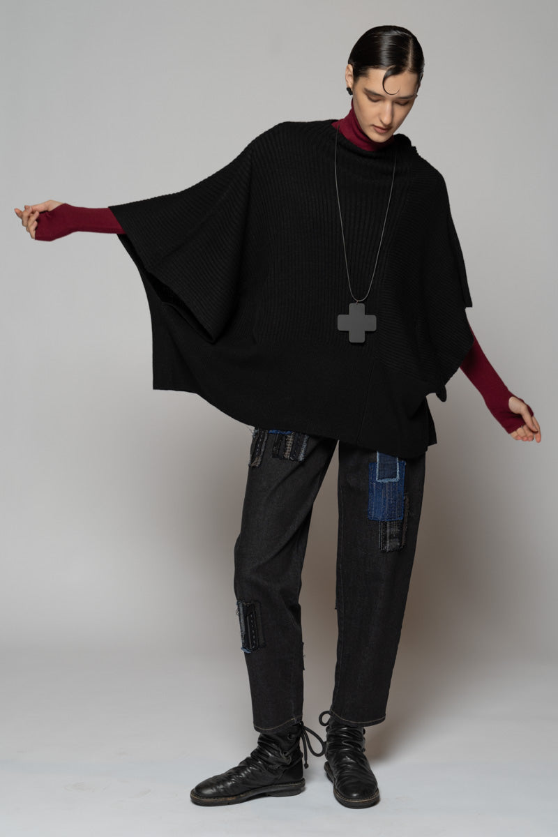 Rin Poncho Blk