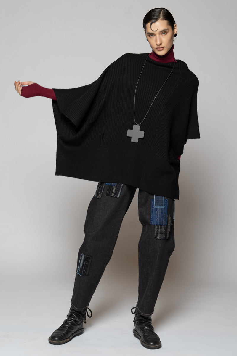 Rin Poncho Blk