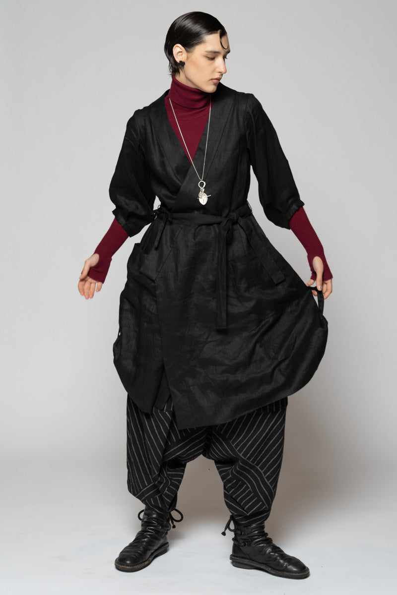 Kupa Wrap Dress Black