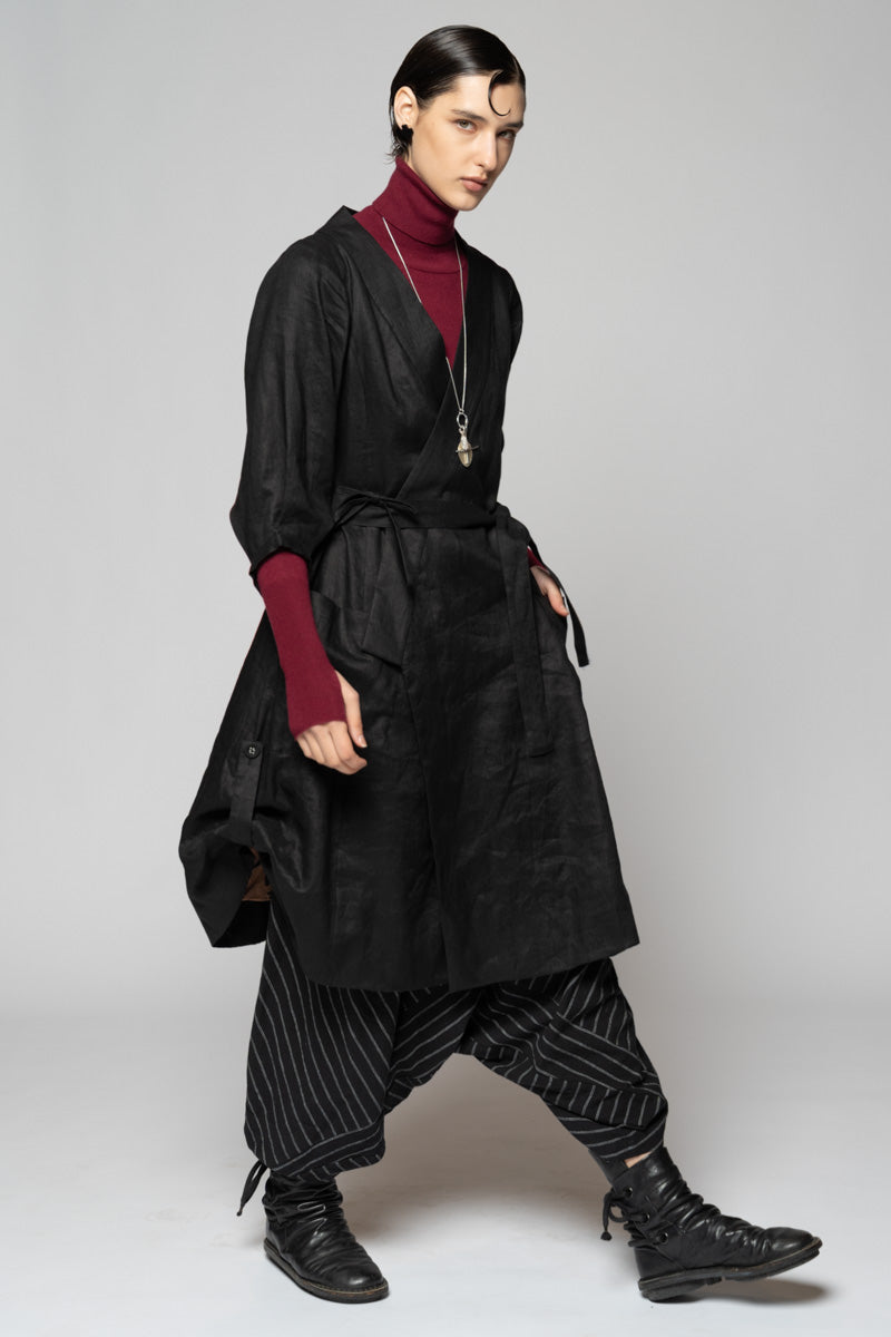 Kupa Wrap Dress Black
