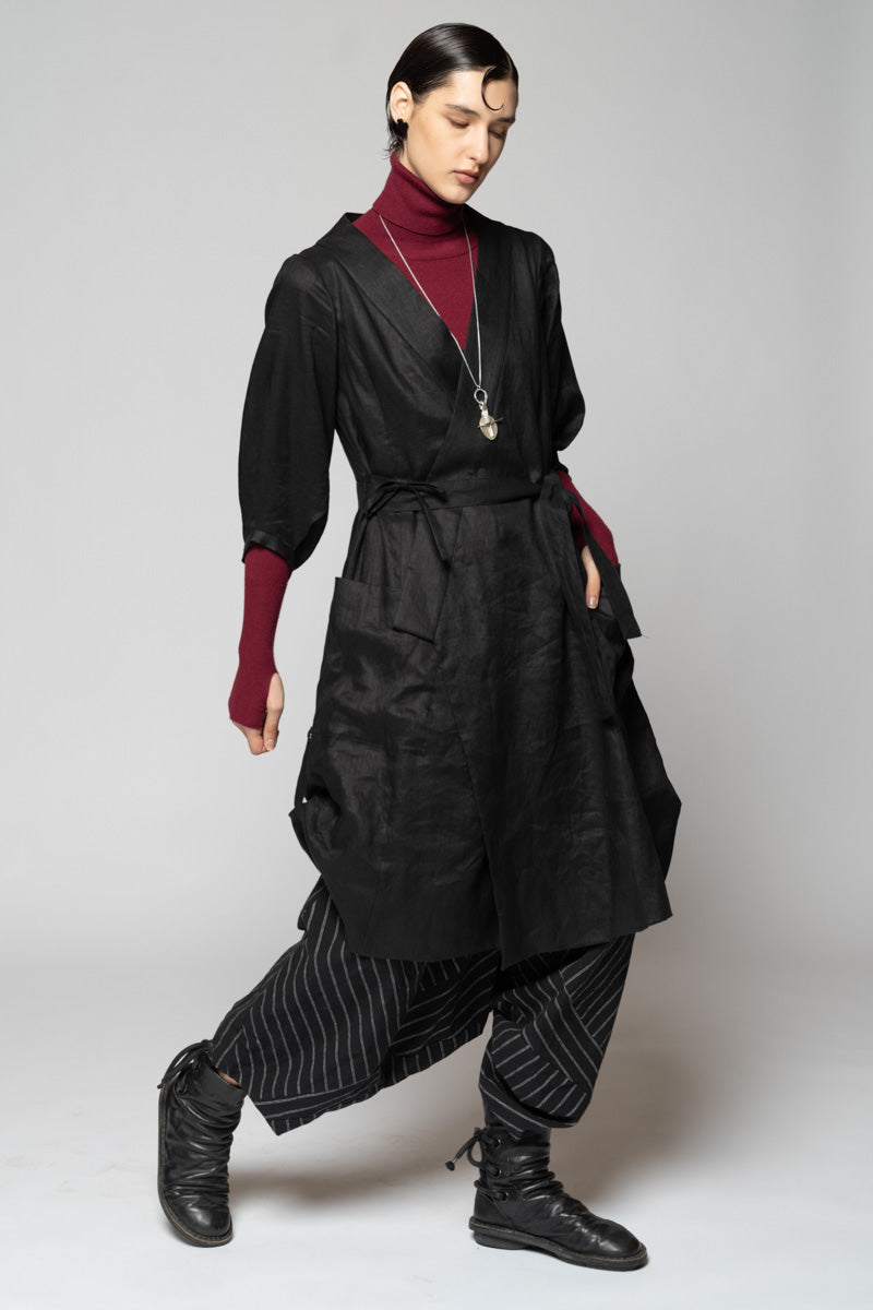 Kupa Wrap Dress Black