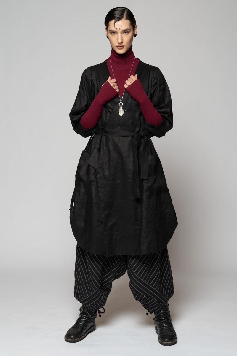 Kupa Wrap Dress Black