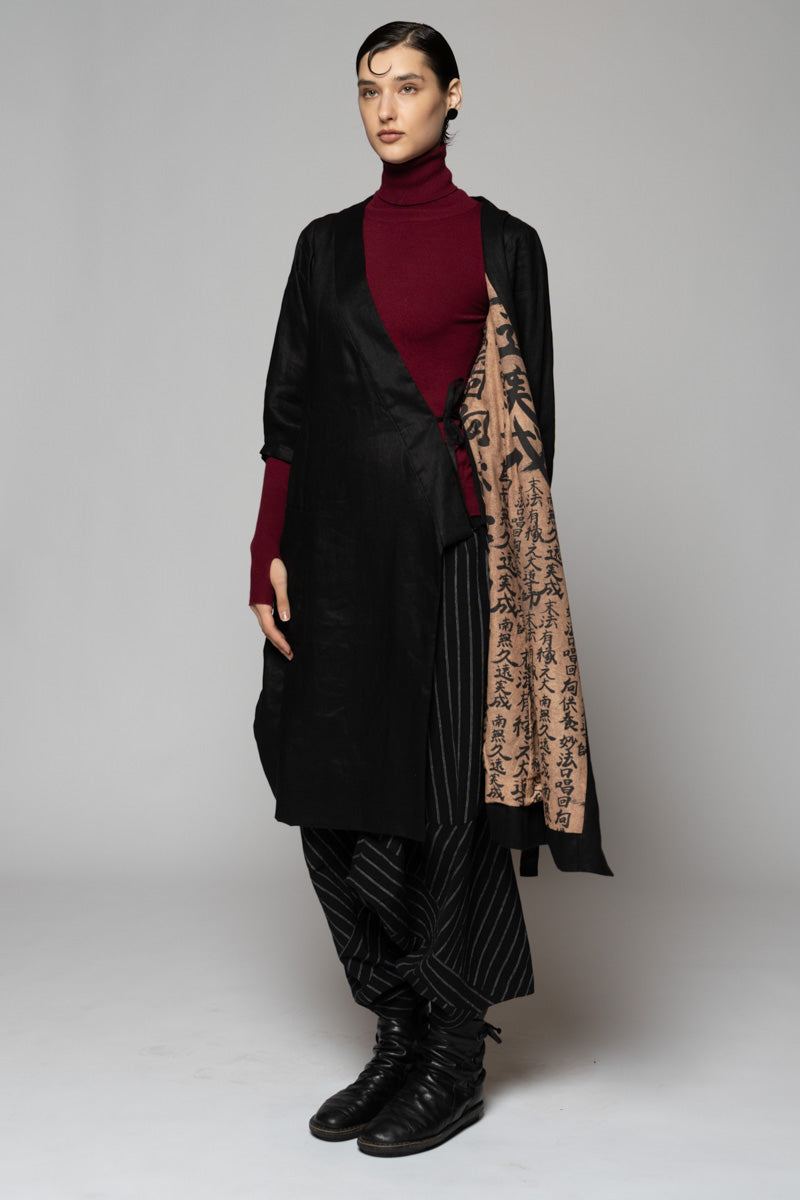 Kupa Wrap Dress Black