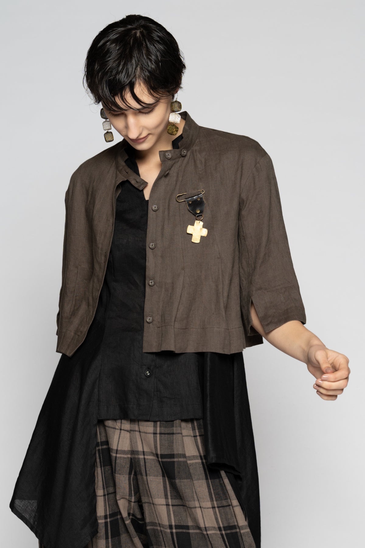 Halo Short Jacket Truffle