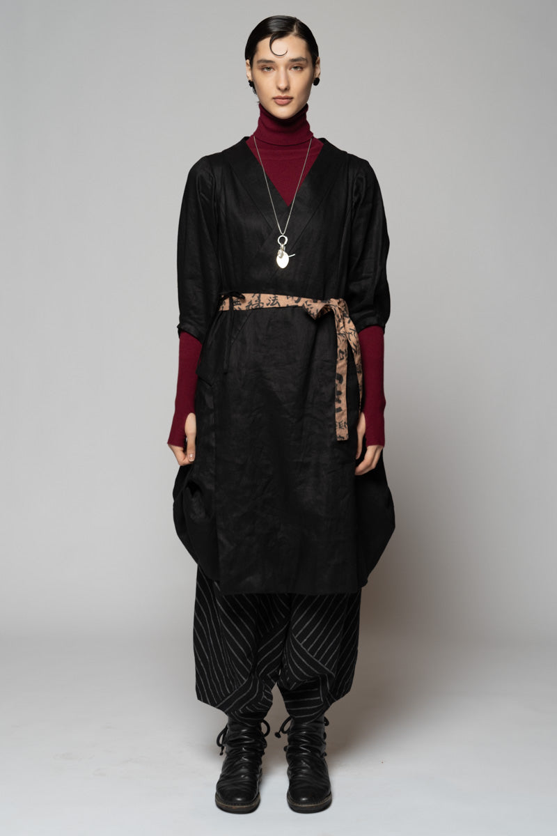 Kupa Wrap Dress Black