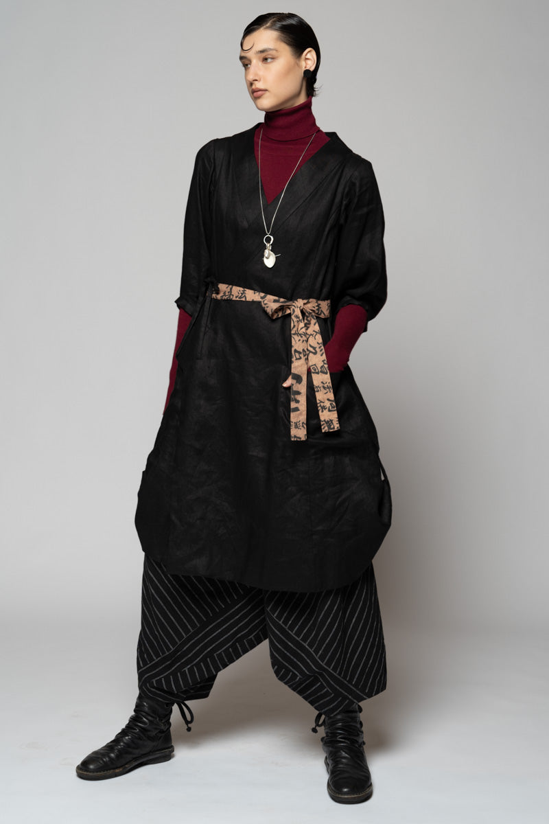 Kupa Wrap Dress Black