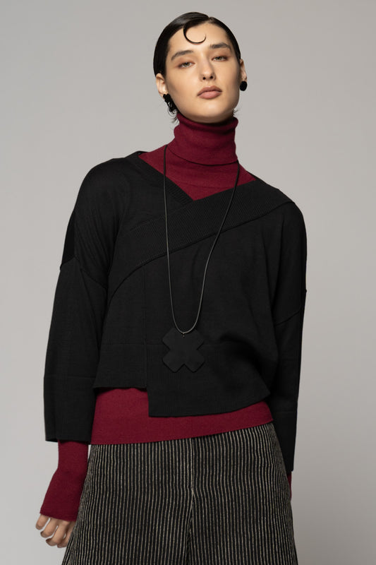 Casa Knit Top Blk