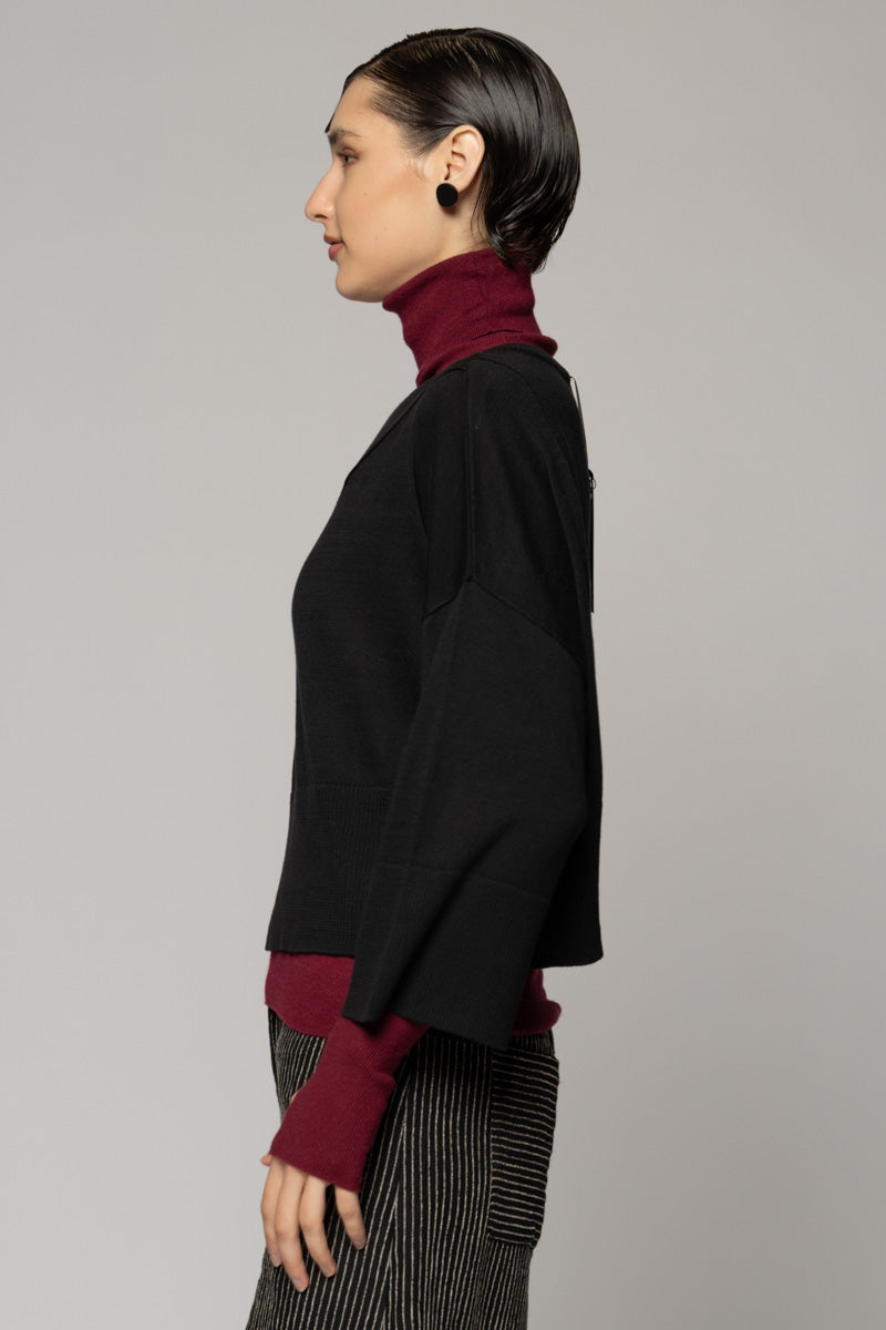 Casa Knit Top Blk