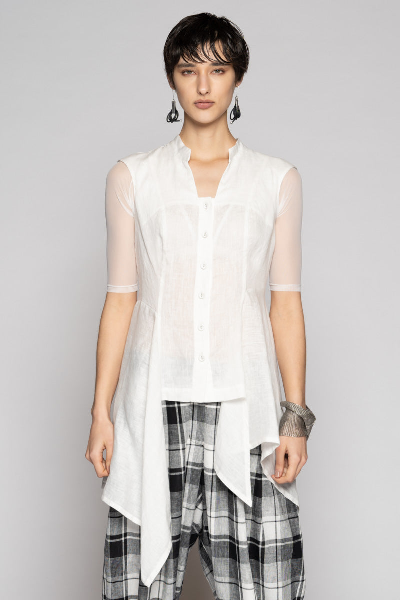 Chromate Drape Top Off Wht